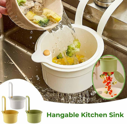 Hanging Sink Drain Basket for Kitchen, Sink Strainer Basket | Collapsible Design - Image 2