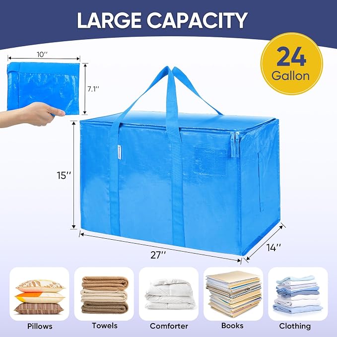 TICONN 2 Pack Extra Large Moving Bags - Image 5