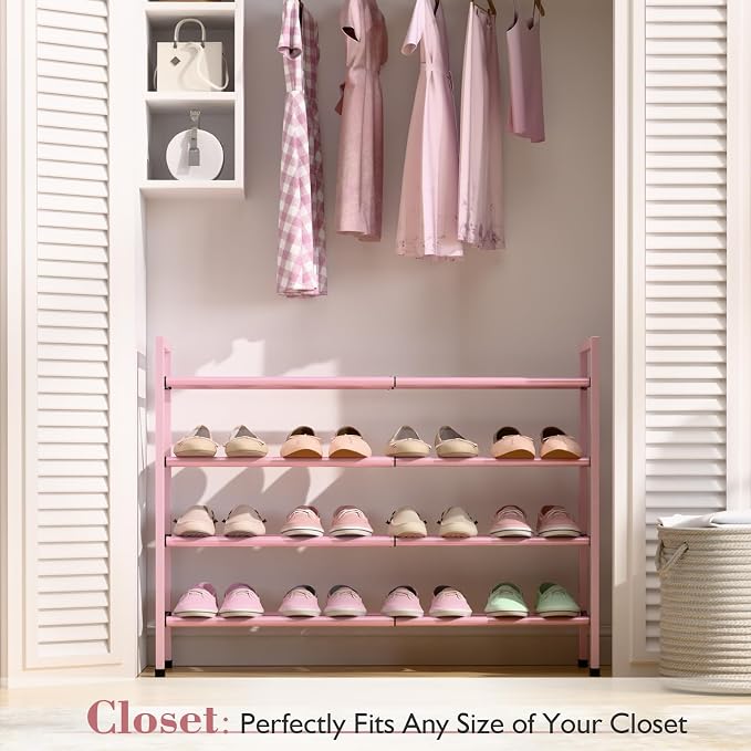 Bumusty 4-Tier Expandable Shoe Rack - Image 2