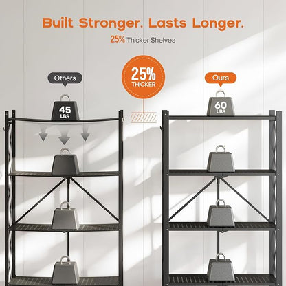 Fenbeli Foldable Shelves with Wheels - Image 4