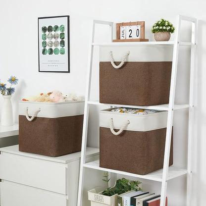 Bidtakay Collapsible Rustic Cube Storage - Image 3