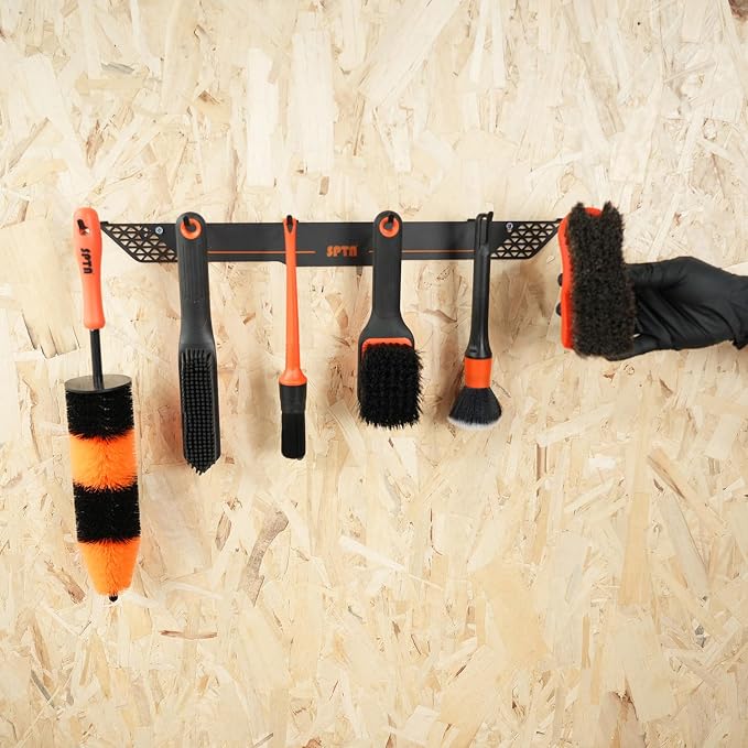 SPTA Detailing Brush Towels Hanger Detailing Brush Holder 6 Organizer Hooks - Image 7