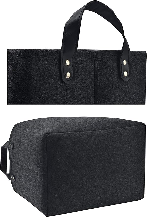 GUOZI Storage Basket, Collapsible Rectangular Felt Storage Bins - Image 3