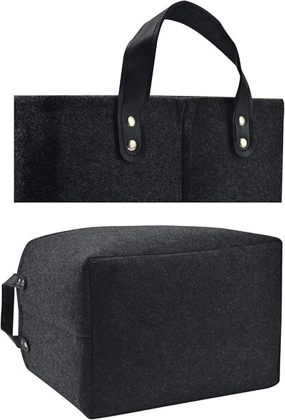 GUOZI Storage Basket, Collapsible Rectangular Felt Storage Bins - Image 3