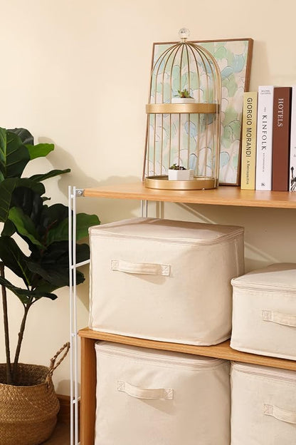 Decorative Basket Rectangular Fabric Storage Bin Organizer Basket - Image 7