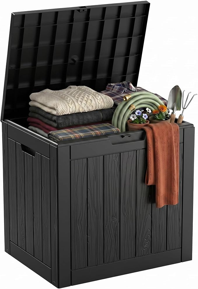 35 Gallon Waterproof Outdoor Storage Box, Deck Boxs by GYMHILL