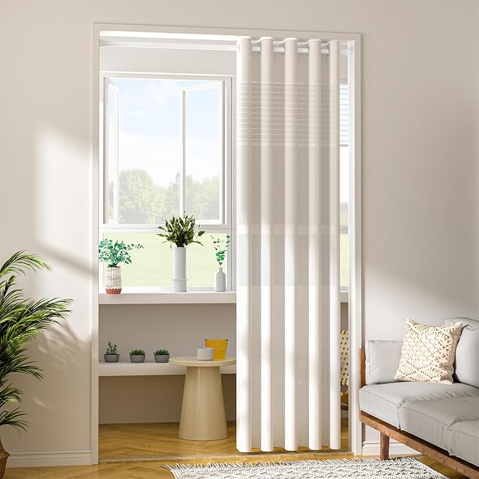 White Tension Curtain Rod 30 to 64 Inch, Adjustable Curtain Rod, Shower Tension - Image 6