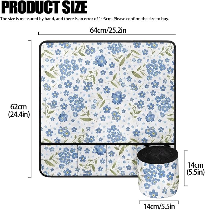 Floral Sewing Machine Mat with Small Pockets Reduce Noise Sewing Machine - Image 4