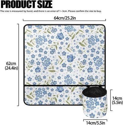 Floral Sewing Machine Mat with Small Pockets Reduce Noise Sewing Machine - Image 4