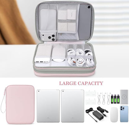FYY Electronic Organizer, Extra Large Travel Cable Organizer Bag Pouch Portable - Image 6