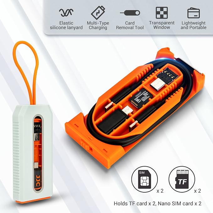 JJC 5 in 1 Data Cable Adapter Kit, Data Cable Transfer Storage - Image 3