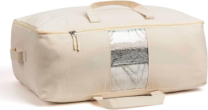 Soft Canvas Storage Bags with Zipper. Thick Breathable - Image 8