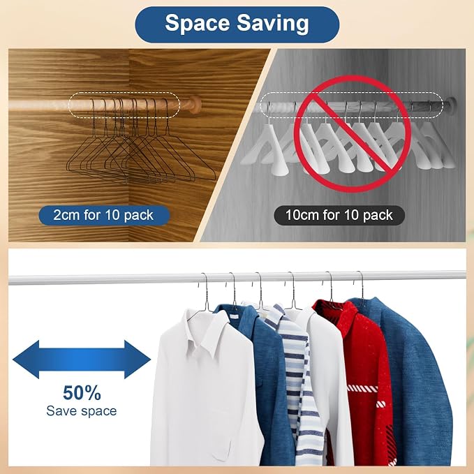 SPECILITE Wire Metal Clothes Hangers Bulk 150 Pack - Image 4