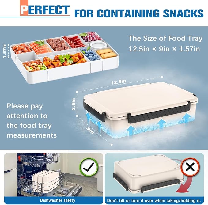 Chilled Portable Snackle Box Container, Beach Essentials - Image 2