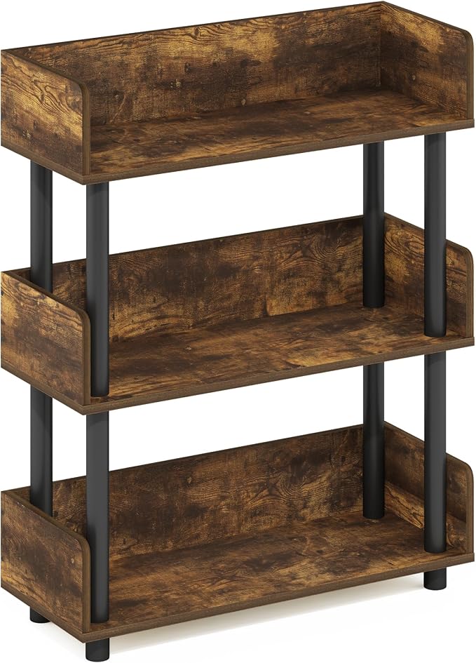 Furinno TURN-N-TUBE Display Shelf, 3-Tier Storage Shelves - Image 7