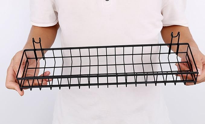 Kaforise Hanging Basket for Wire Wall Grid Panel, Medium Size - Image 2