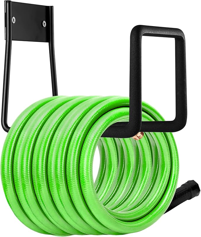 Hose Hanger, Heavy Duty Metal Hose Holder Wall Mount, Hook by Sageme