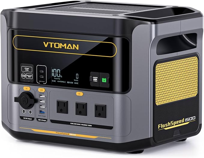 VTOMAN FlashSpeed 1500 Portable Power Station 1548Wh by VTOMAN