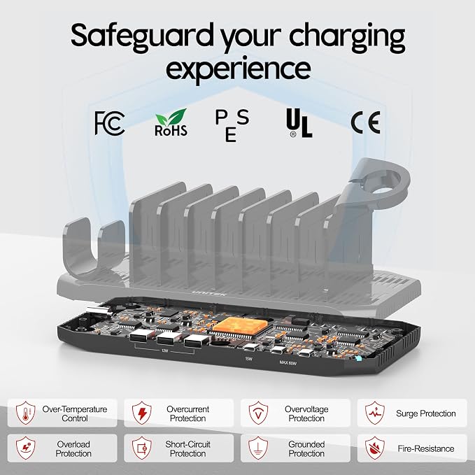 Unitek USB C Charging Station for Multiple Devices Apple - Image 5