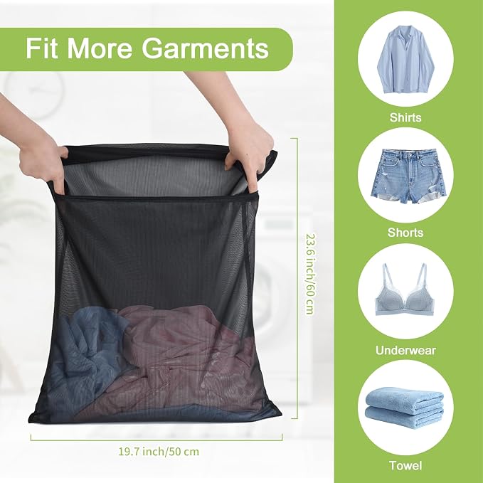 OTraki 2 Pack Durable Laundry Bags - Image 3