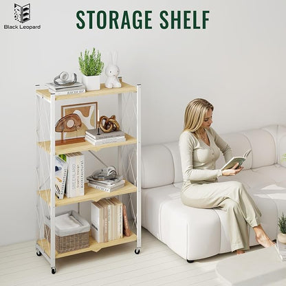 black leopard 4-Tier Foldable Shelf - Image 8