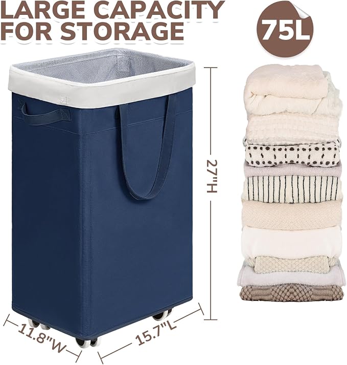 CHICVITA 75L Laundry Basket - Image 3