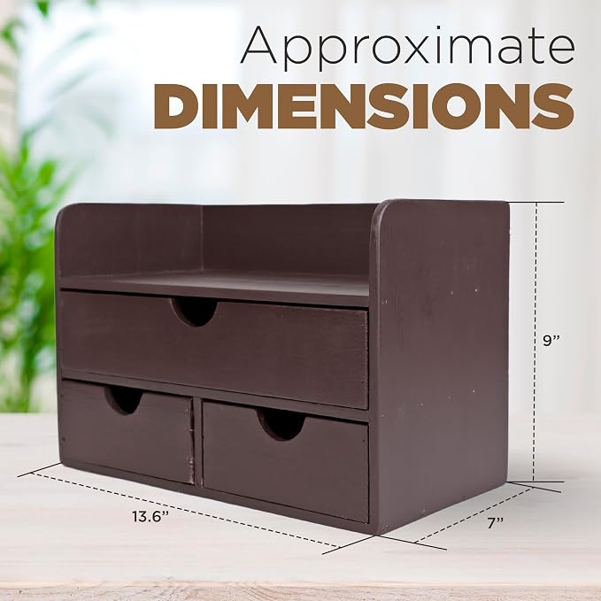 Besti Wooden Office Desk Organizer - Image 3