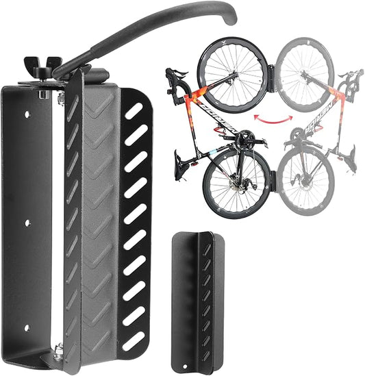 PHUNAYA All Metal Bike Wall Mount Vertical, Swivel Bike Hangers by PHUNAYA