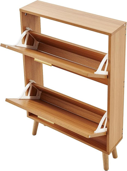 VEVOR Shoe Cabinet with 2 Flip Drawers, Shoe Storage Cabinet - Image 9