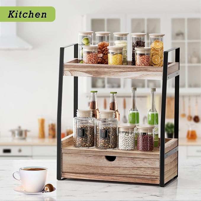Boulphia 2-Tier Bathroom Organizer Countertop, Bathroom Sink Organizer - Image 2