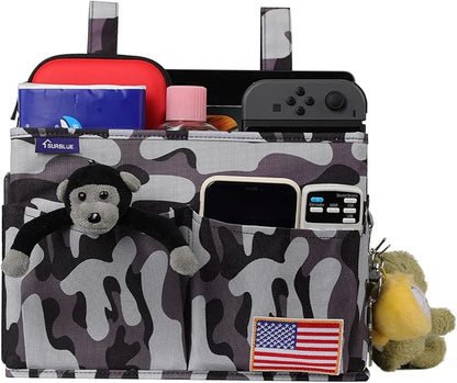 Surblue Bedside Caddy Hanging Bed Organizer Storage Bag Pocket - Image 3