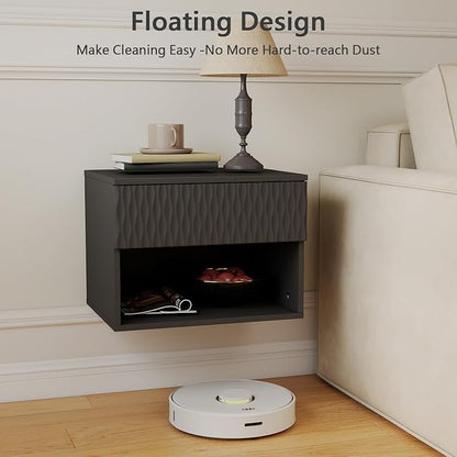 Floating Nightstand Set of 2, Modern Bedside Tables - Image 5