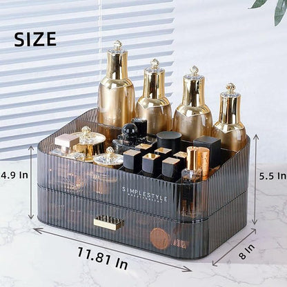 Makeup Organizer with Drawers Stackable Skincare Cosmetic Makeup organization - Image 6