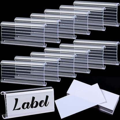 150 Pcs Plastic Wire Shelf Label Holders - Image 5