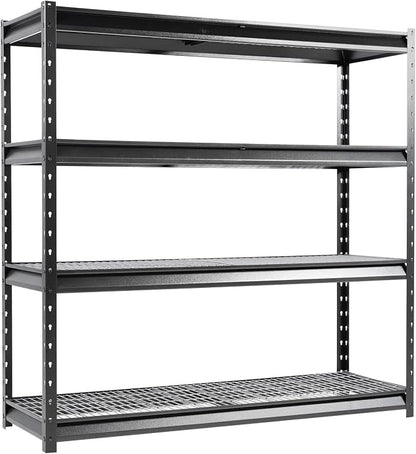 The Atlas 72" W Heavy Duty Garage Shelving Load 8000 Lbs, 4 Tier Metal Storage by Shuntong