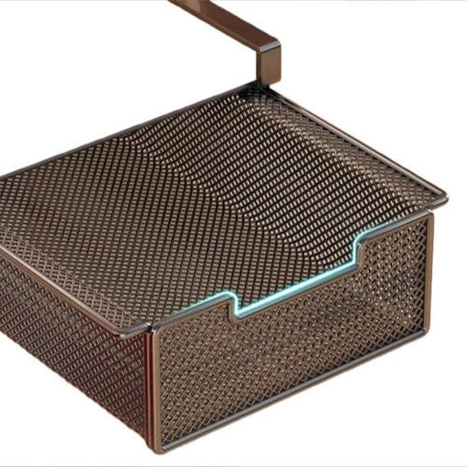 Hanging Pullout Drawer Basket Under Table Drawer Metal Under Shelf Basket - Image 4