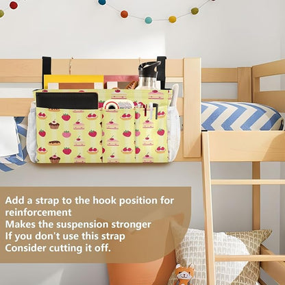 Bedside Caddy Storage Organizer Bunk Bed Hanging Storage Organizer Bag - Image 6