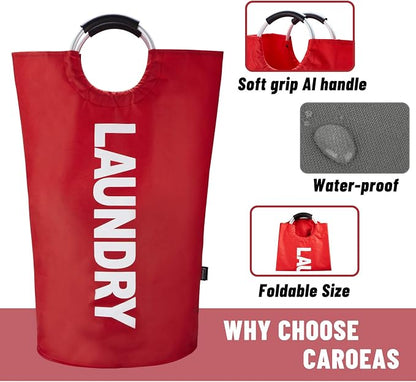 Caroeas 90L Laundry Basket, Waterproof Laundry Hamper, Laundry Bag - Image 4