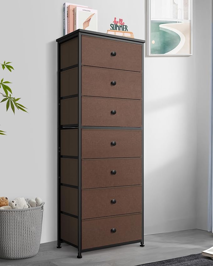 Mifuro Tall Fabric Dresser for Bedroom, Vertical Storage Organizer Tower - Image 2