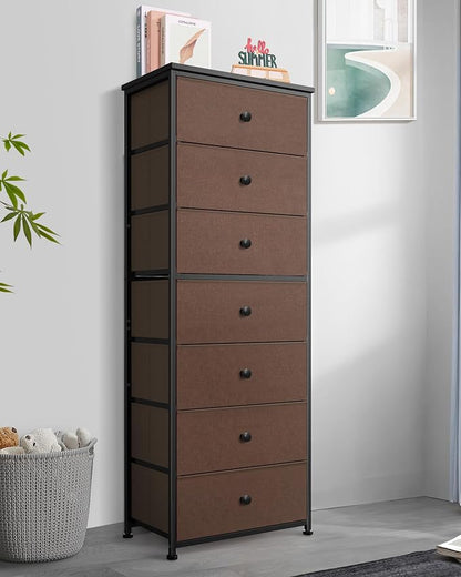 Mifuro Tall Fabric Dresser for Bedroom, Vertical Storage Organizer Tower - Image 2