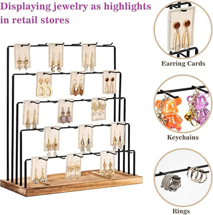 DGWJSU Earring Display Stands for Selling, Earring Rack Display Holder Stand - Image 2
