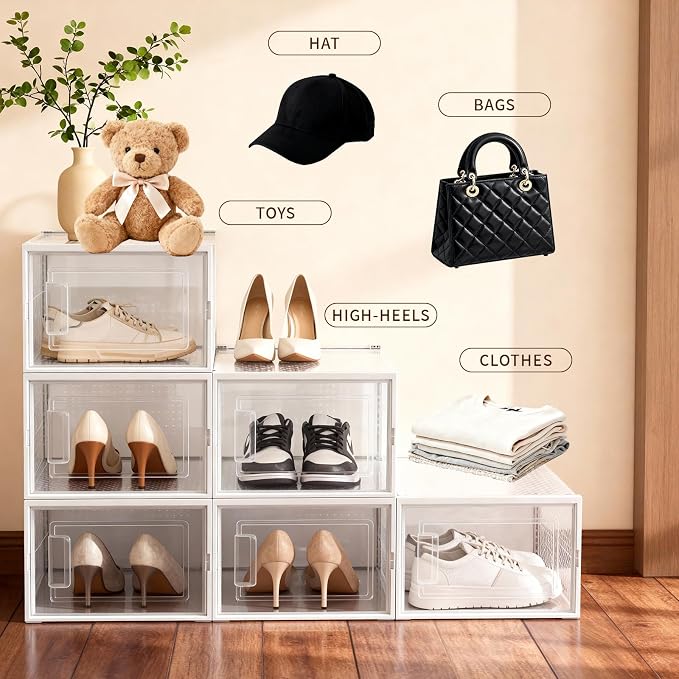 Shoe Boxes, Stack Without Toppling Modular storage boxes combine freely - Image 4