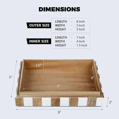 Handicrafts Home White Decorative Storage Box - Image 2