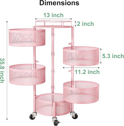 SAYZH 5 Tier Fruit Vegetable Basket Stand - Image 2