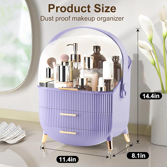 Makeup Organizer for Vanity, Make up Organizers and Storage, Cosmetics Skincare - Image 2