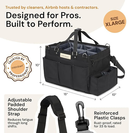 FifthStart Cleaning Supplies Organizer Tote & Caddy - Image 2