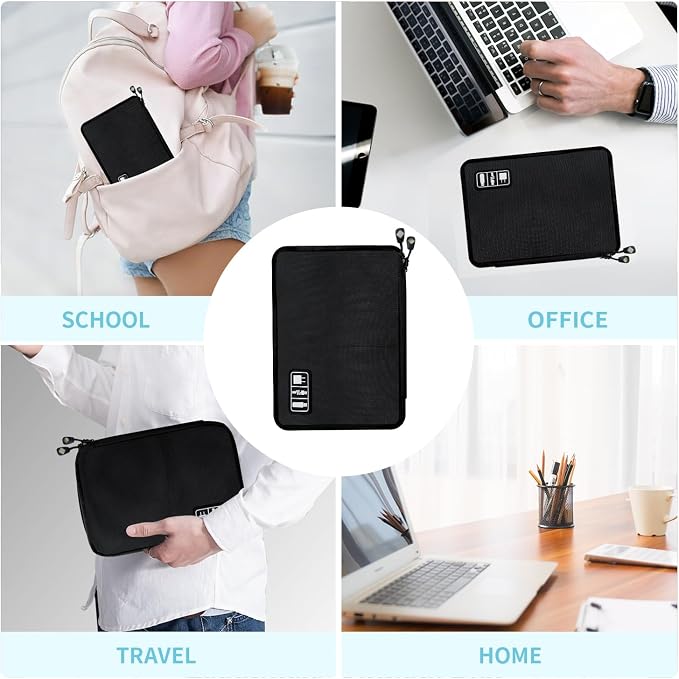 Lcsmaokin Electronics Travel Organizer, Portable Waterproof Electronic Travel - Image 5