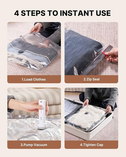 Vacuum Seal Bags for Clothing Travel, VINTAR 16 Pack Vacuum Storage Bags - Image 7