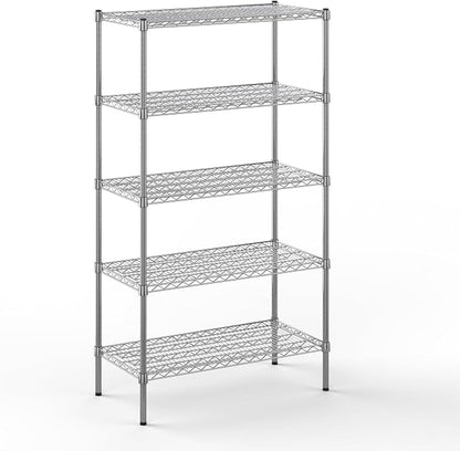 18" Deep x 36" Wide x 64" Height Wire Shelving Kit | 5-Tier | NSF Commercial by Regal+Altair