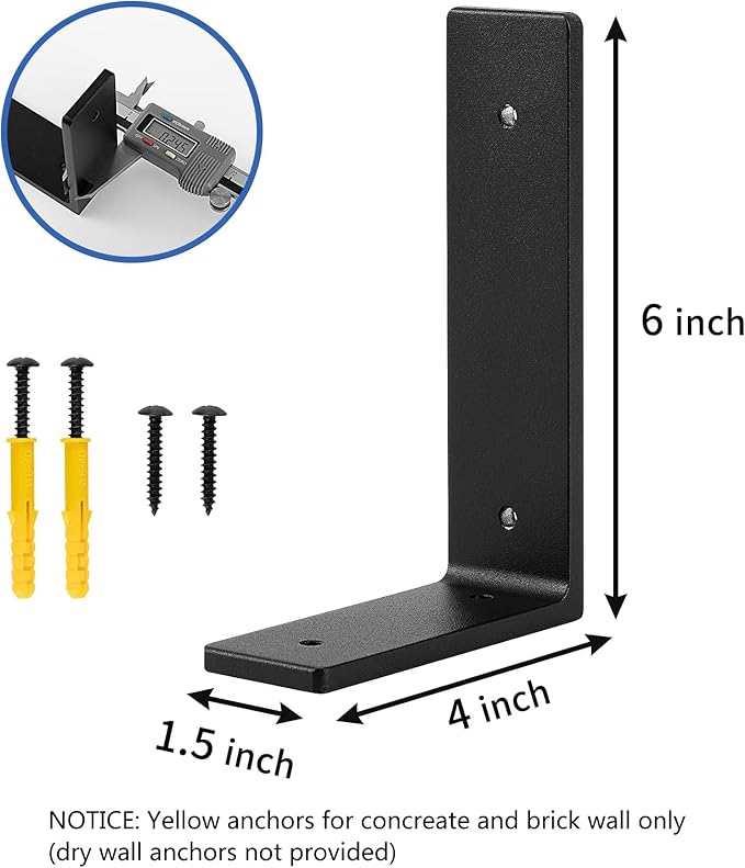 6"x 4"Shelf Brackets, die-cast Formation, Vertical Angle, Premium Alloy Metal - Image 3